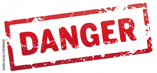 roter stempel Danger
