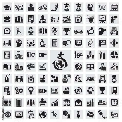 Set of icons. education