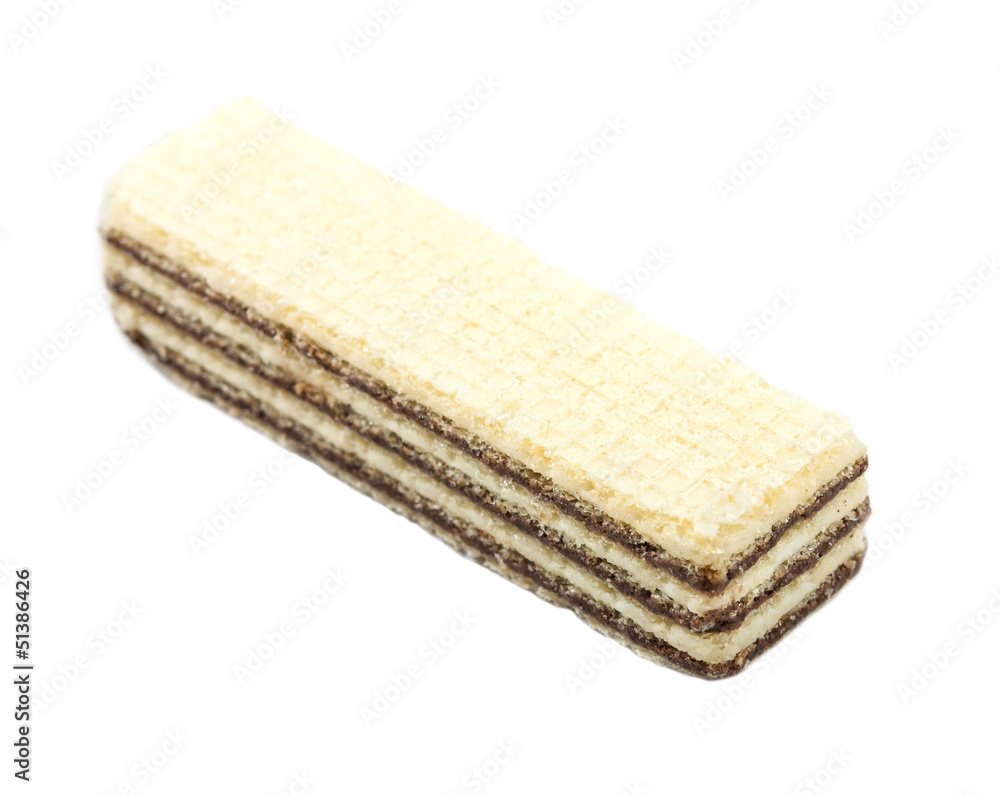 Waffle isolated on white. Waffle isolated on white.