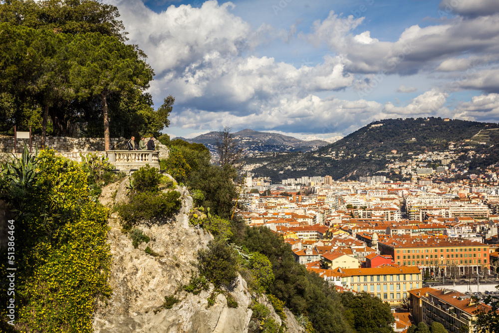 Fototapeta premium View of Nice from the Castle Hill