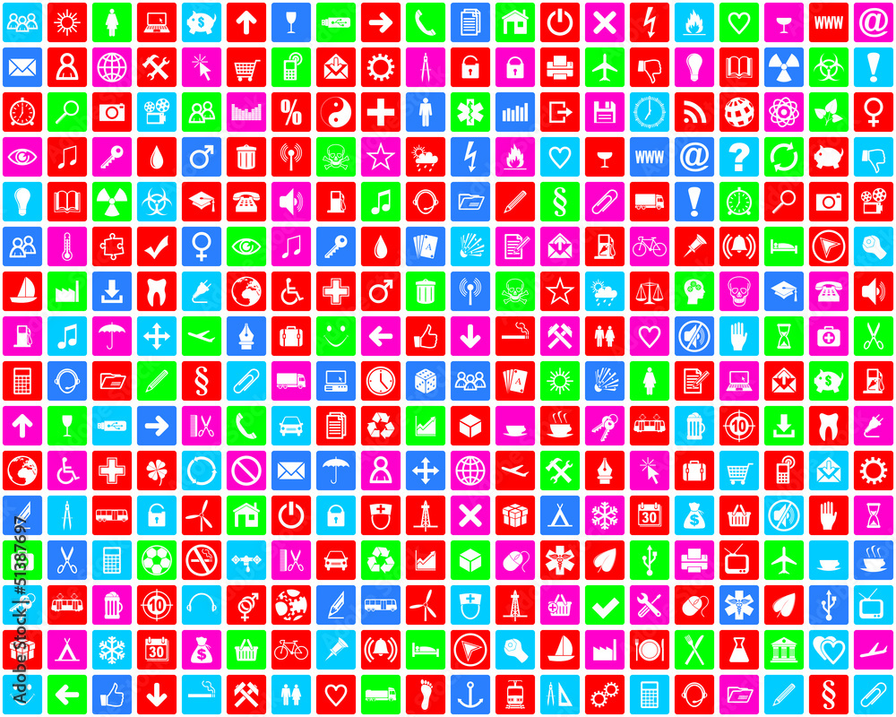 colorful icons background colorful icons background
