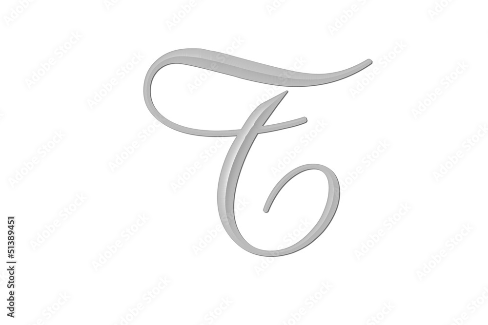 Obraz premium Lettera T