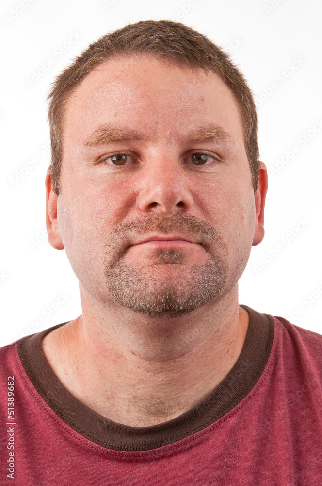 Fototapeta premium Caucasian male with a goatee