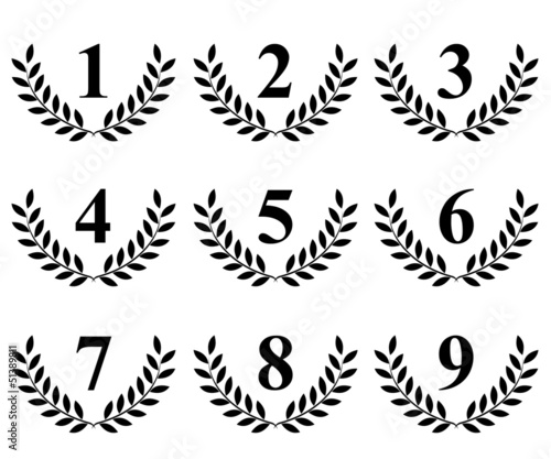 Lauriers de 1 à 9
