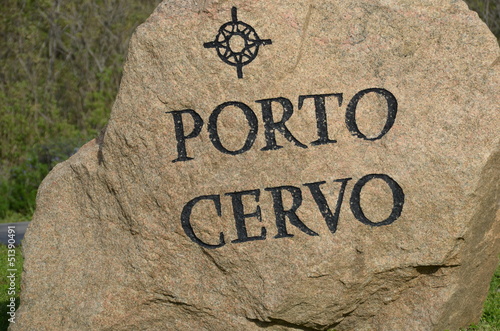 PORTO CERVO SCRITTA INCISA SU ROCCIA photo