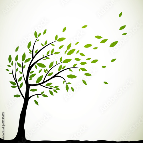 Vector Illustration of an Abstract Tree