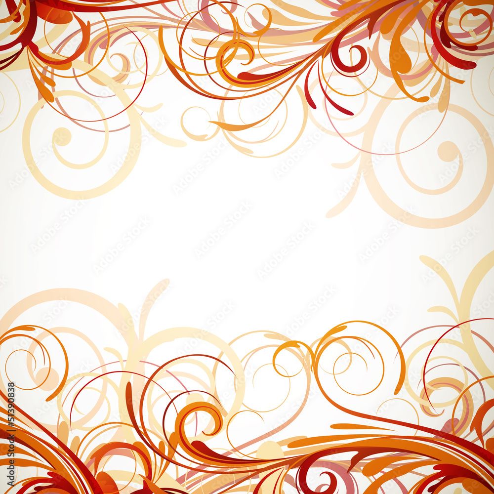 Vector Illustration of an Abstract Floral Background Vector Illustration of an Abstract Floral Background