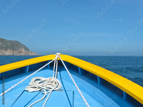 Fényképezés boat with rope closeup