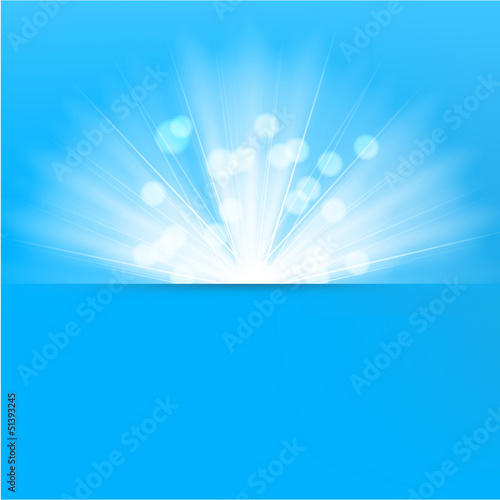 Light burst blue background