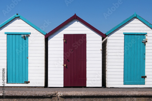 Colorful Beach Huts, Paignton, UK. © mparratt