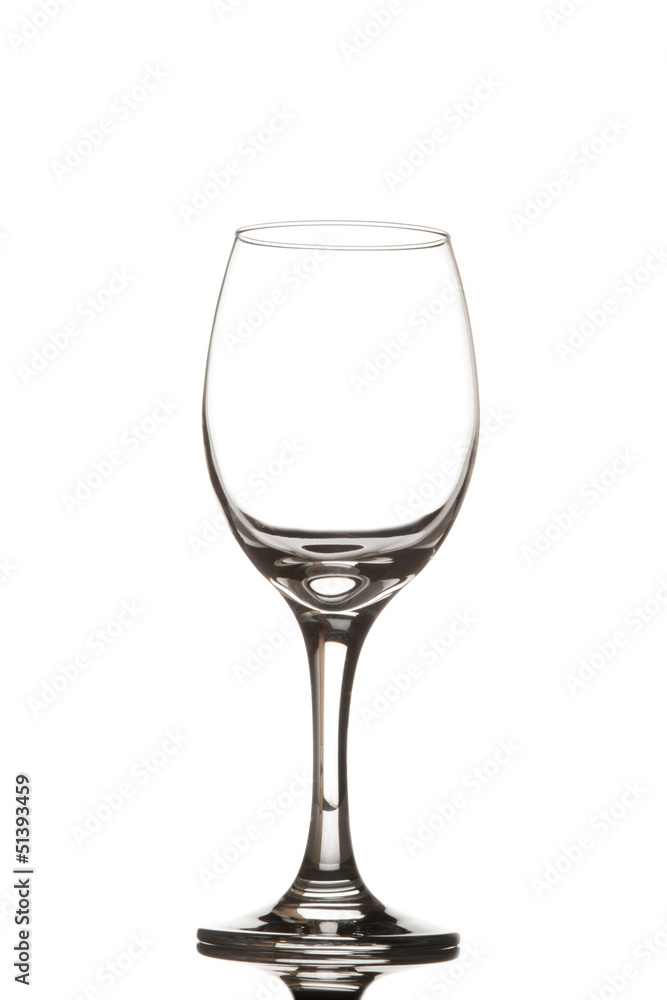 Empty wine glass