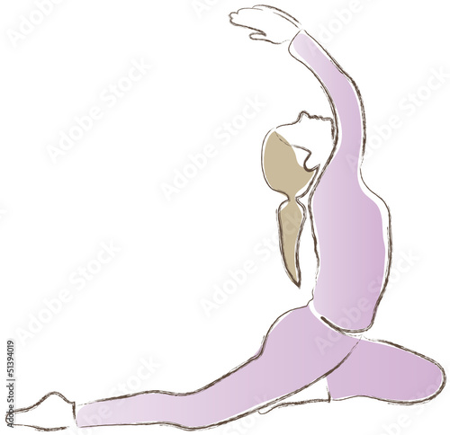 Yoga - Übung - Meditation - Entspannung - die Taube, täglich praktizieren