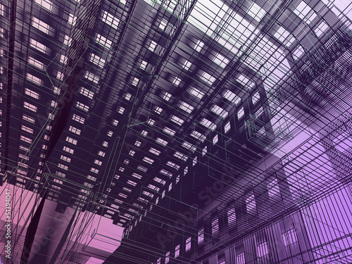 Abstract modern building