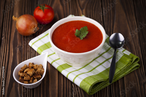 Red tomato soup