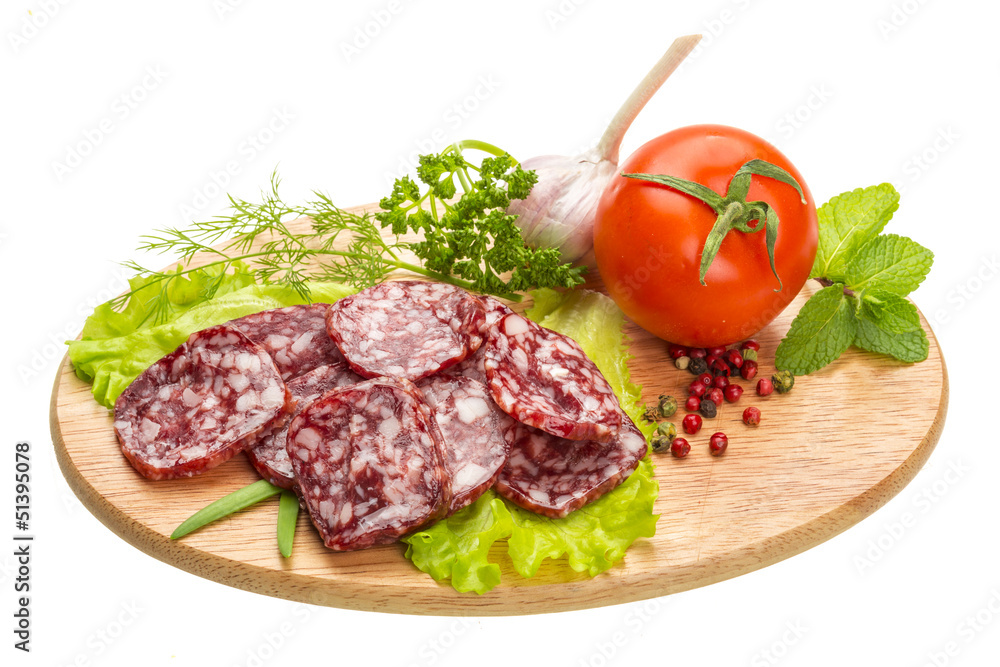 Fresh ripe salami Fresh ripe salami
