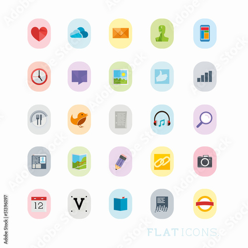 Colourful Interface Icons