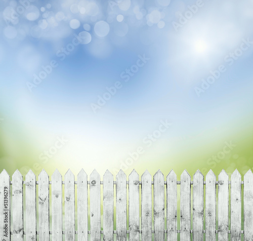 springold white fence