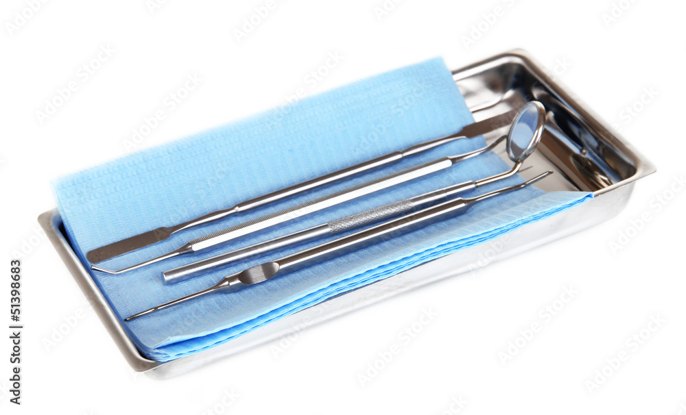Dentist tools isolated on white Dentist tools isolated on white