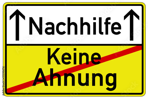 Nachhilfe Schule Schild  #130414-svg03