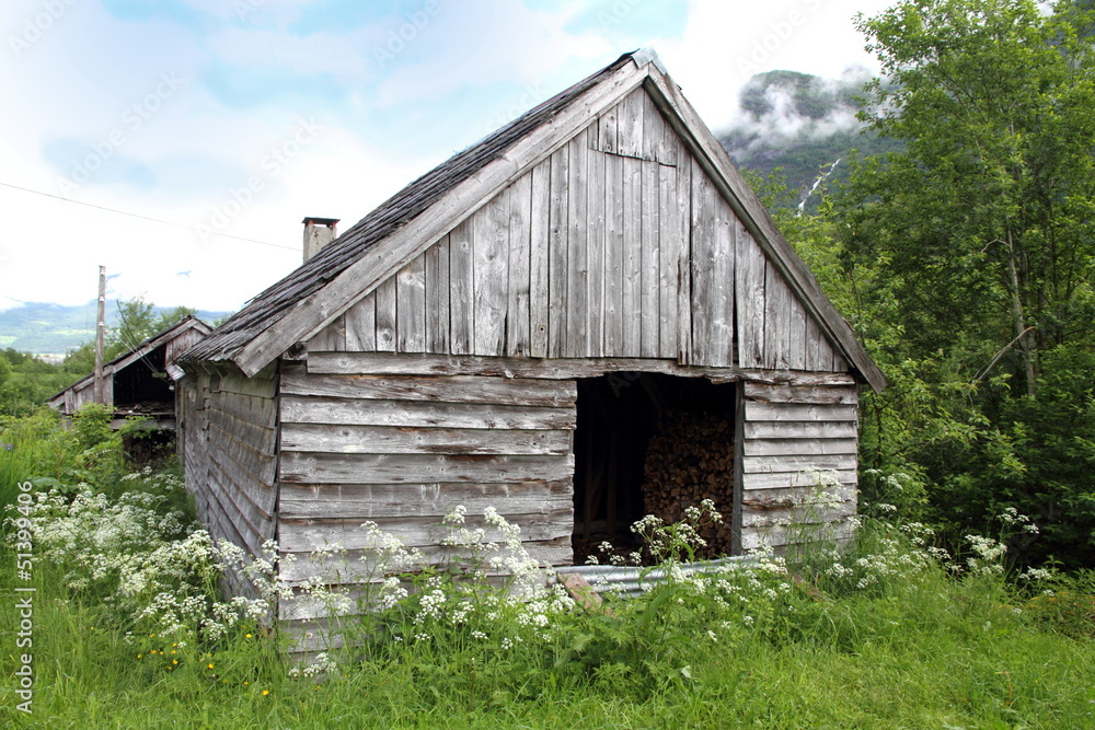 Rural architecture in Oldendalen valley, Lake Oldevatnet, Stryn, Rural architecture in Oldendalen valley, Lake Oldevatnet, Stryn,