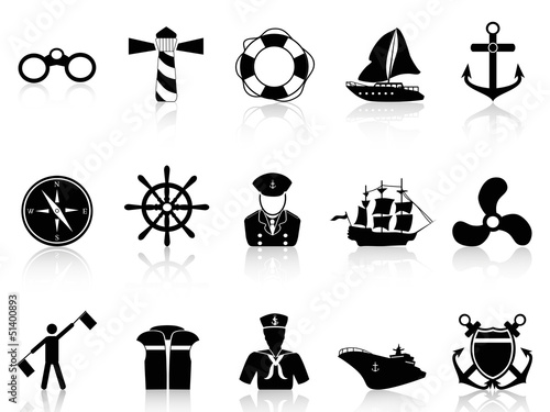 black sailing icons