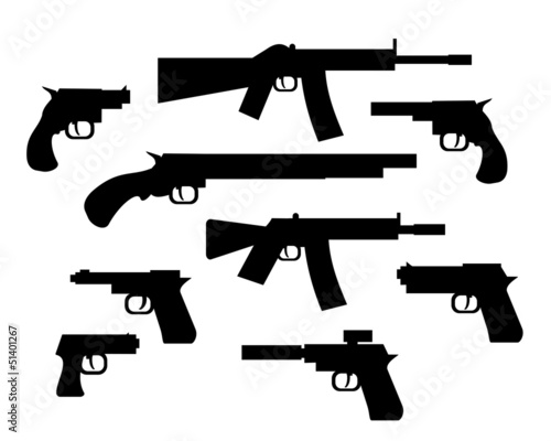 collection of guns