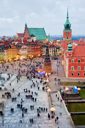 Castle Square in the Old Town of Warsaw
