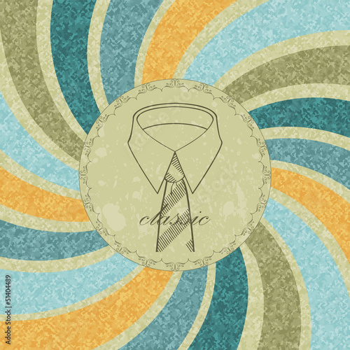 Vintage dandy card for gentlemen