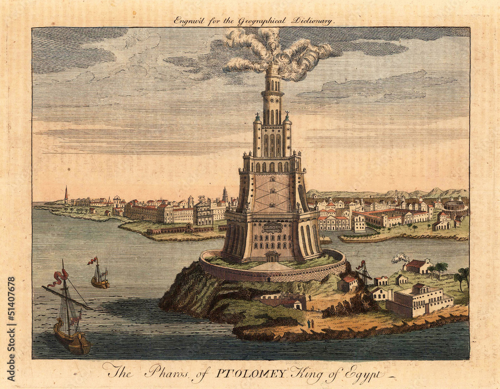 Alexandria, Egypt vintage map StockFoto Adobe Stock