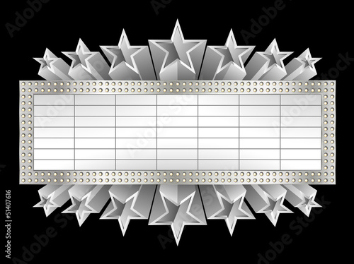 Metallic banner