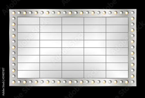 Metallic banner