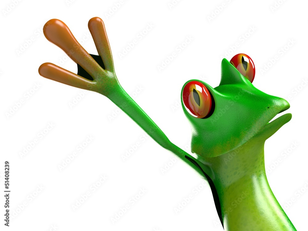 Naklejka premium funny frog