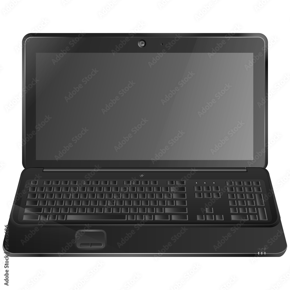 Black laptop eps10 vector illustration Black laptop eps10 vector illustration