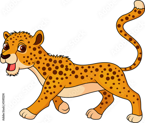 Cute cheetah cartoon
