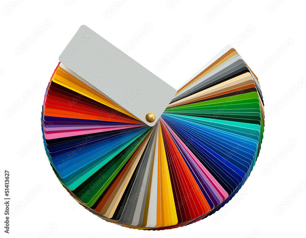 Obraz premium colour samples isolated on white