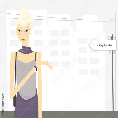 vector woman