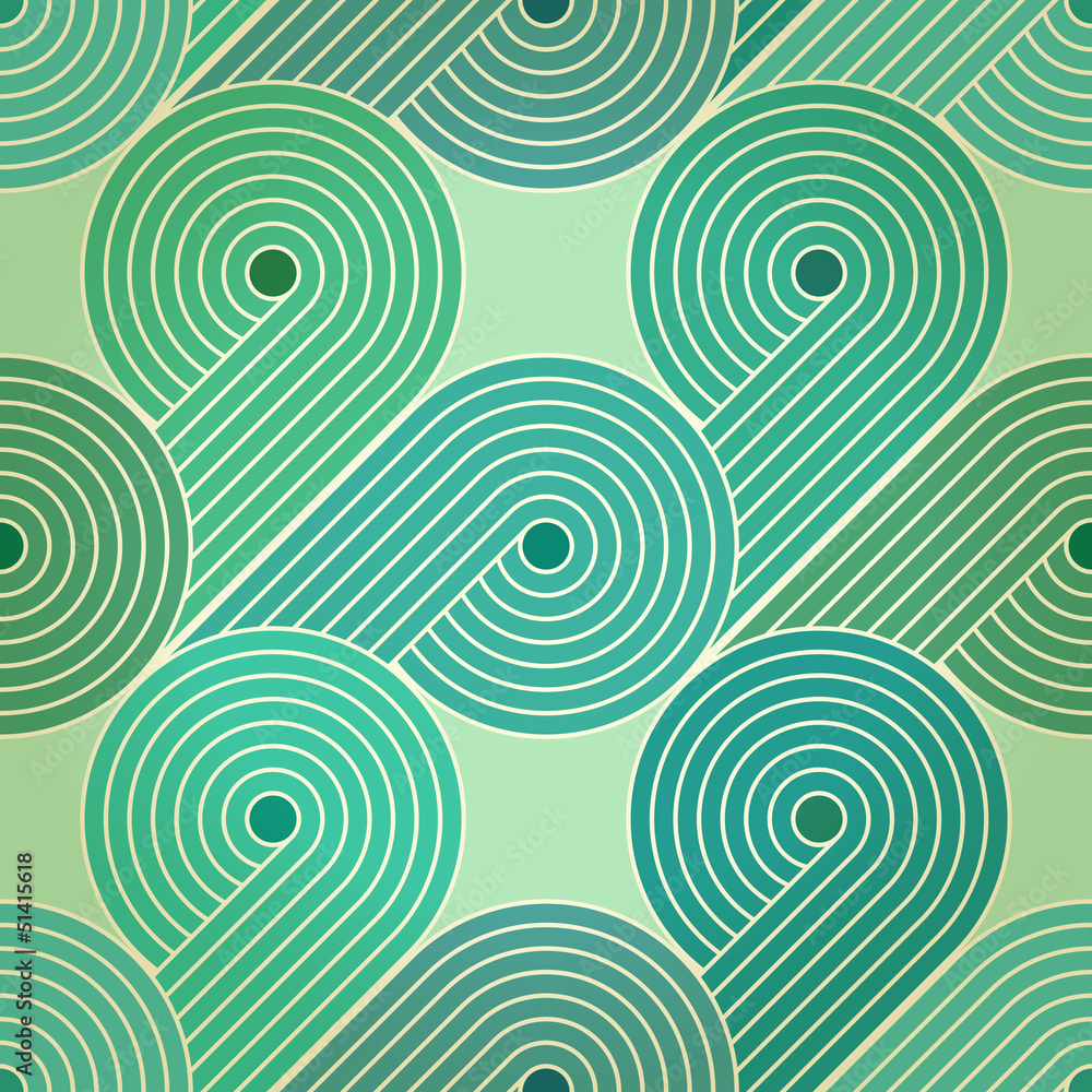 Blue retro abstract background with stylized clouds. Eps10