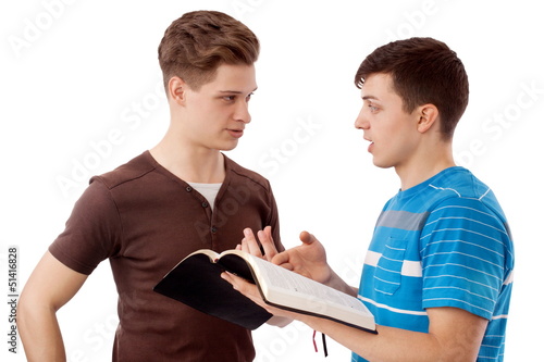 Tableau sur toile Spiritual discussion