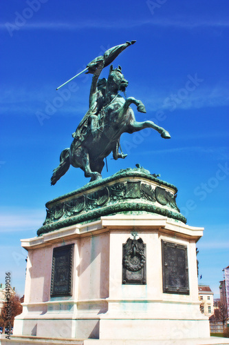 Statue of Archduke Charles at the Heroes square Vienna