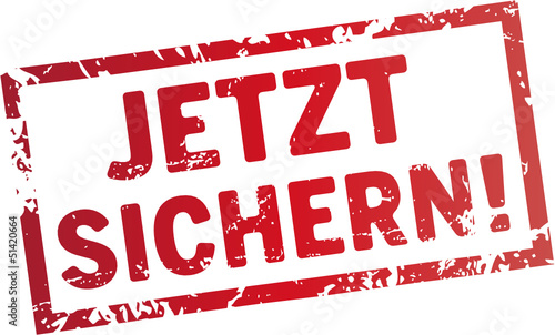 Stempel Jetzt sichern