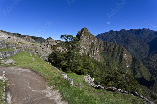 Machu Picchu with the Huayna Picchu in the background - Peru