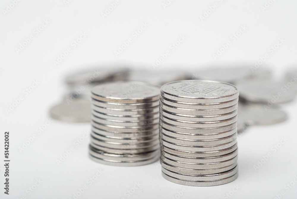 Coin stack background