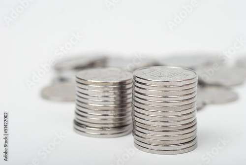 Obraz na płótnie Coin stack background w salonie