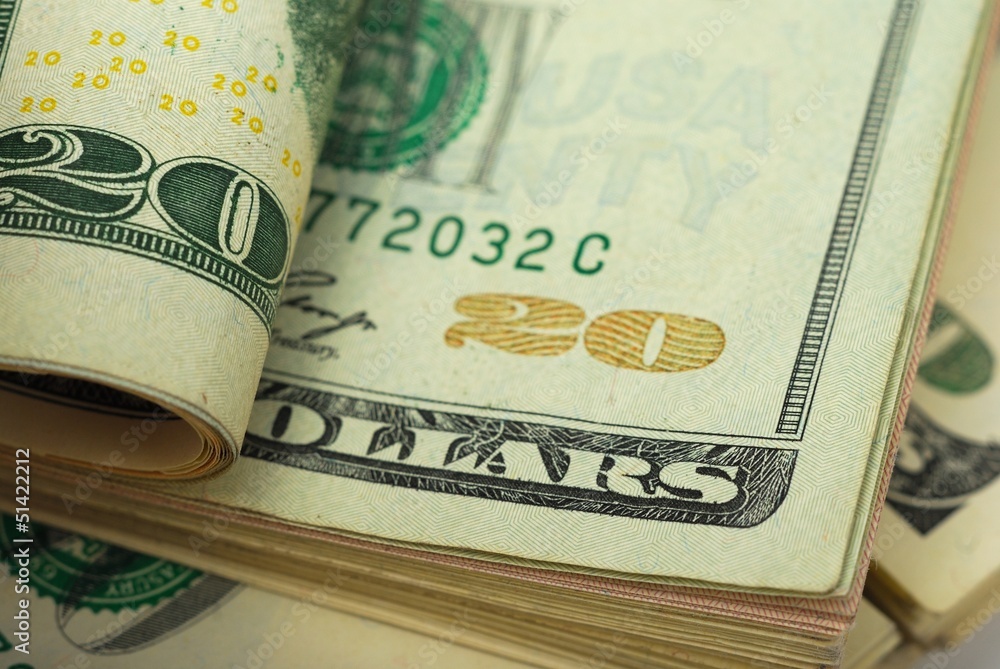 Dollar bank note money background