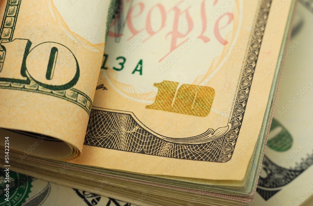 Dollar bank note money background