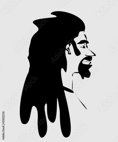 man with dreadlocks
