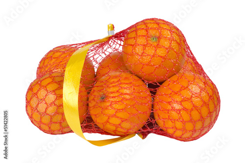 oranges in a .string bag