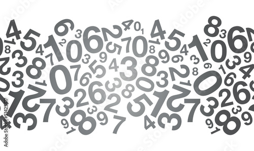 abstract black number background