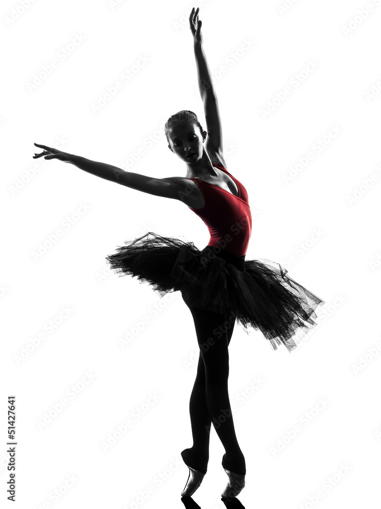 Fototapeta premium young woman ballerina ballet dancer dancing