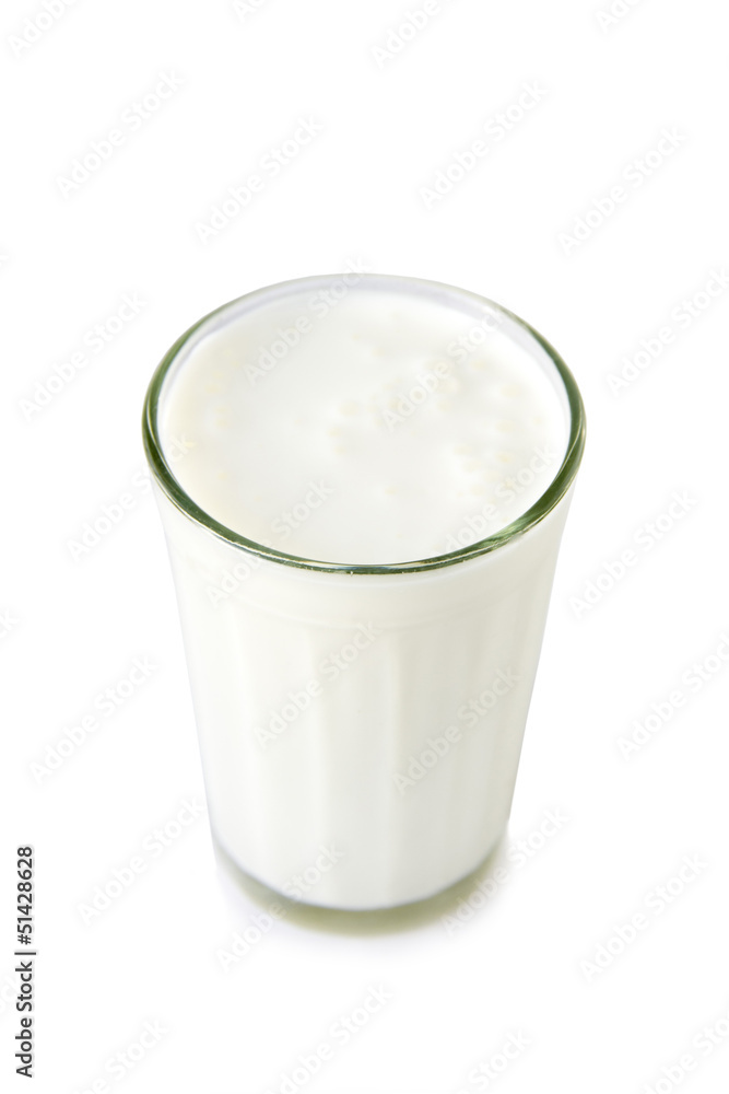 Cup of yogurt on a white background Cup of yogurt on a white background